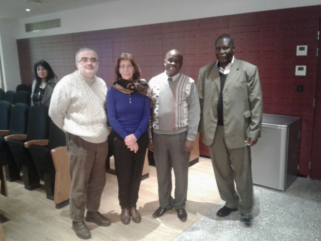 Pro. Franklin Wabwoba with PhD Student in France
